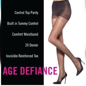 HUE Women's 3 Pack Sheer Tights Assorted Womens Tights Control Top Sizz 1 New!